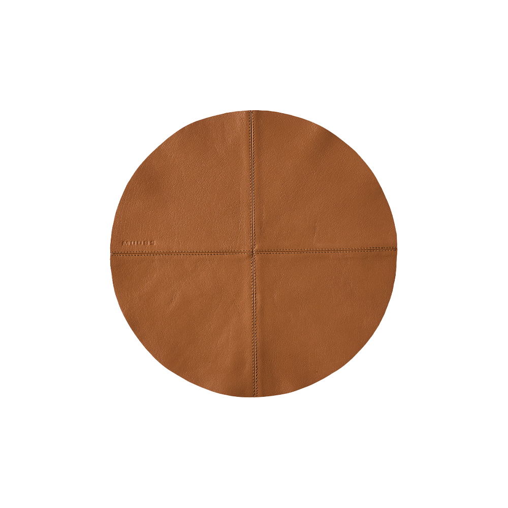 Camou rund dækkeserviet 36 cm - Brun