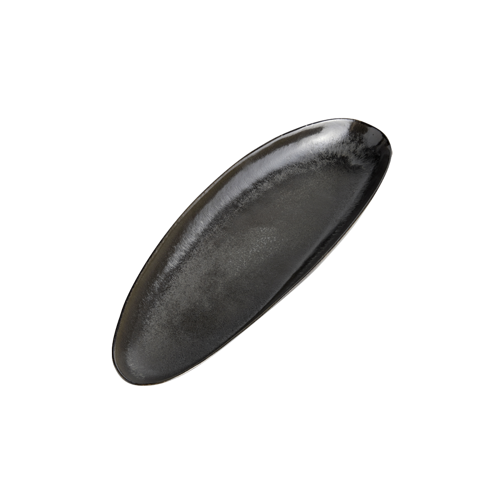Mame langt ovalt fad 36,5 cm - Kaffe billede