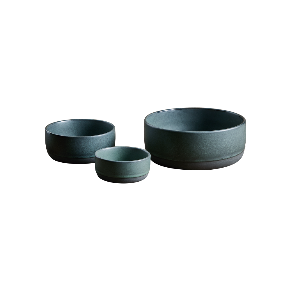 Raw skålesæt 9,5 cm - 13,5 cm - 19,5 cm - Northern Green