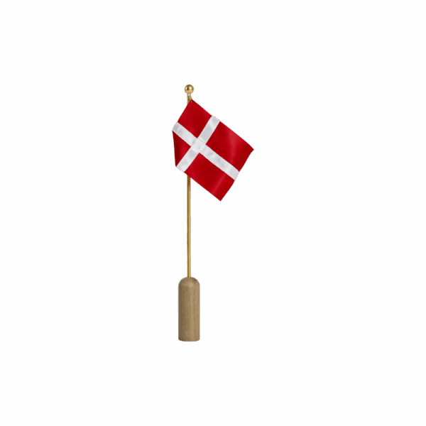 Celebrating bordflag fra Andersen i eg og messing