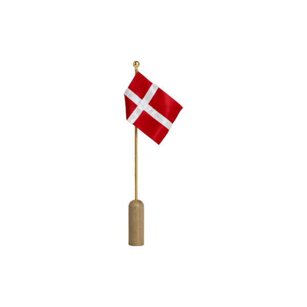 Celebrating bordflag fra Andersen i eg og messing
