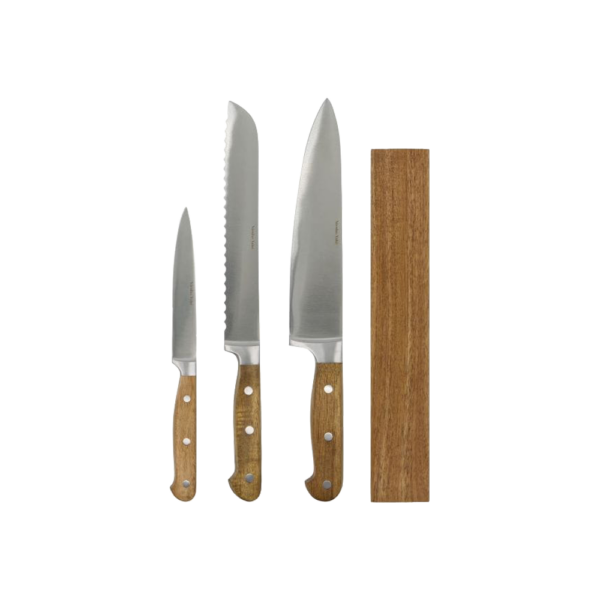 Knife køkkenknive sæt med 3 knive og knivmagnet