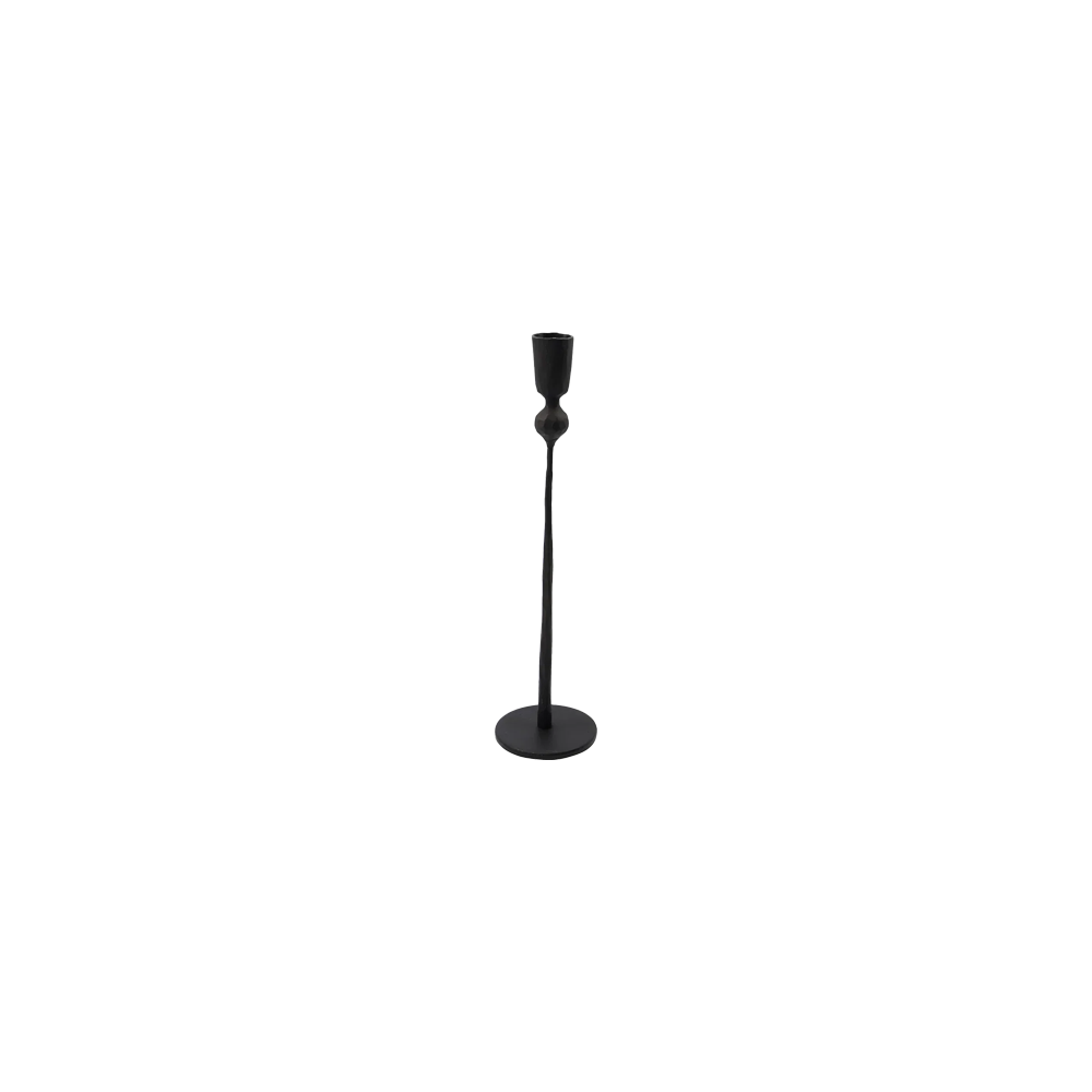 Lysestage/stearinlys-holder House Doctor Trivo sort jern Ø6 Ã H29 cm industrielt minimalistisk