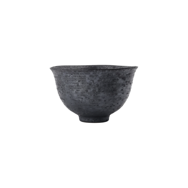 House Doctor Pion høj skål 19,5 cm i sort/brun