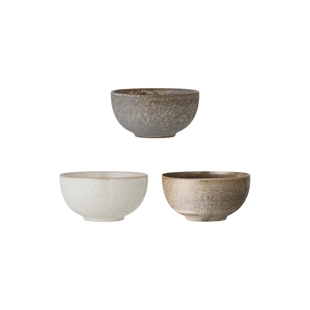 Addison farvede sk&aring;le &Oslash;16 cm (3-pak) - Gr&aring;