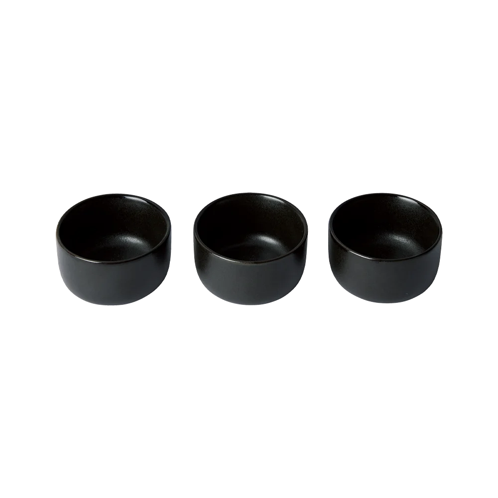 Aida Raw mini skål 3-pak i Titanium Black