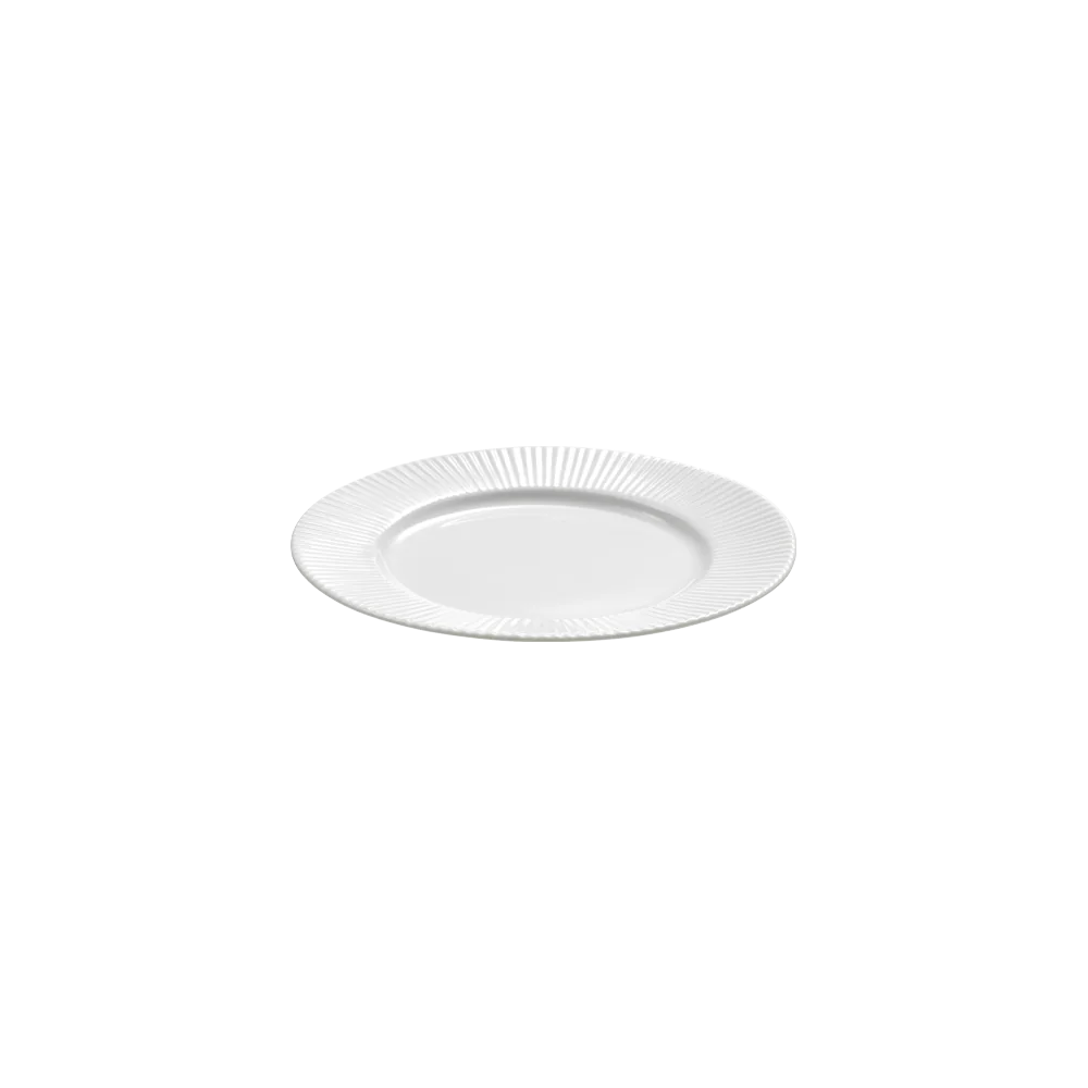 Aida Groovy porcelæn desserttallerken Ø19 cm set fra siden