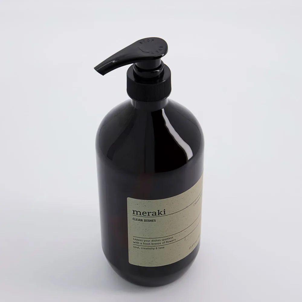 Meraki Blossom Breeze opvaskemiddel 1000 ml med pumpe set ovenfra