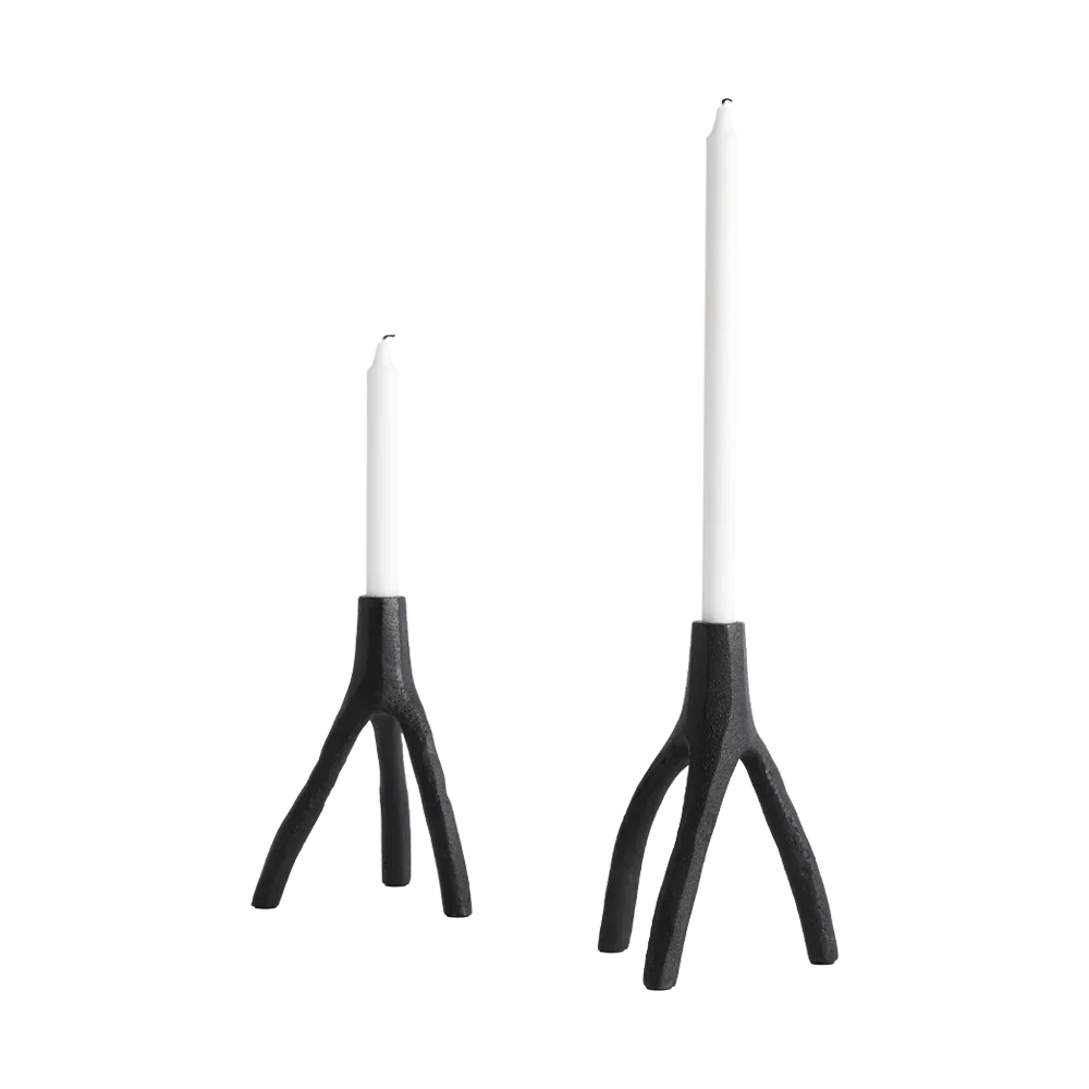 2 Muubs Aion lysestager med hvide lys