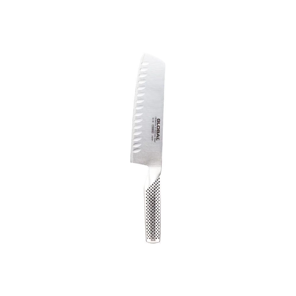 Global grøntsagskniv med grantonskær G-81 (18 cm)