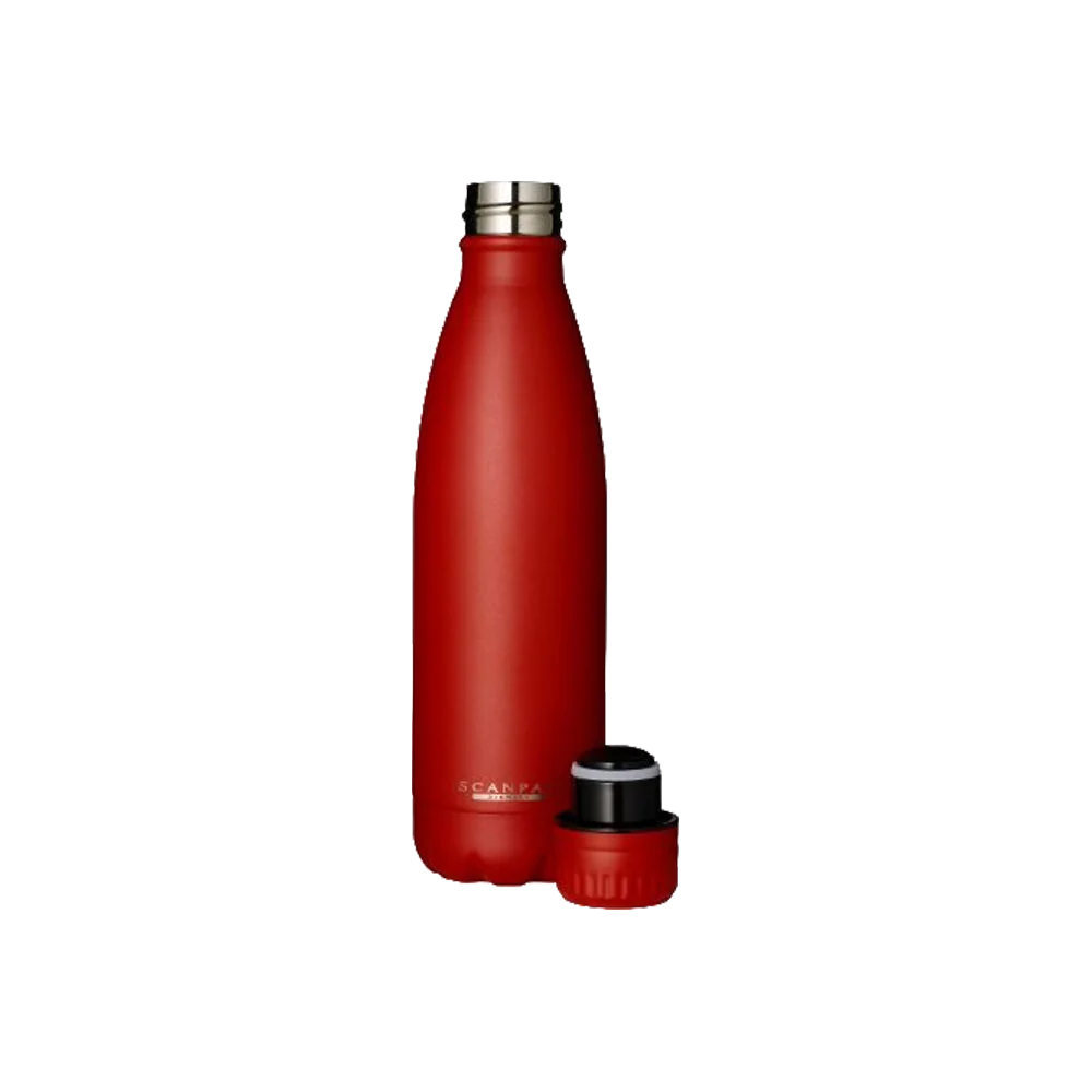 Scanpan termoflaske i farven Reynolde Red med låg