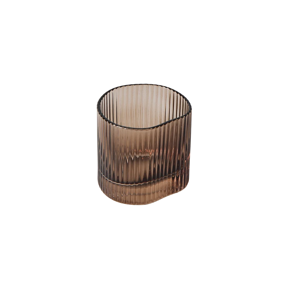 Muubs Ripe glas mini i røget brun lidt fra oven
