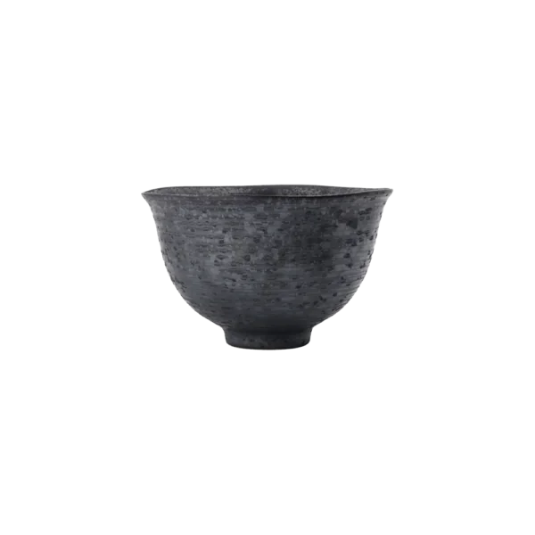 House Doctor Pion høj skål 19,5 cm i sort/brun