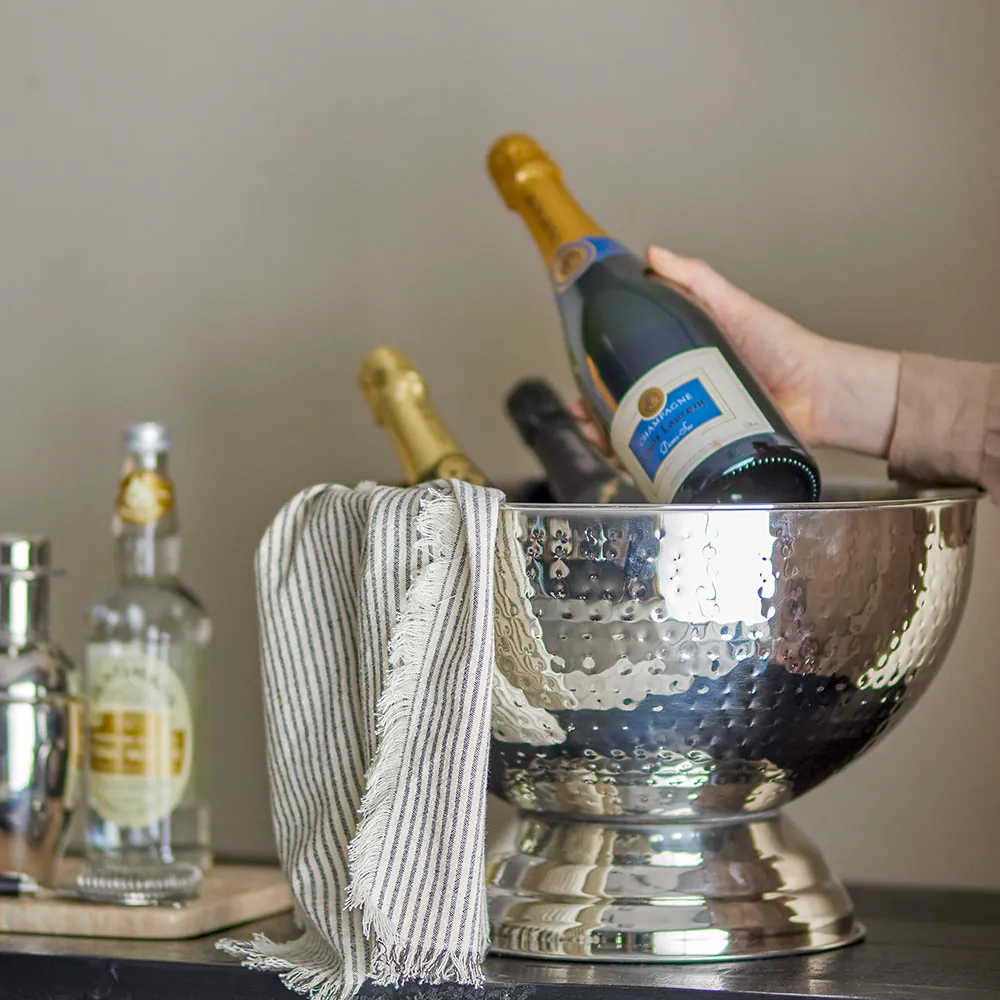 Bloomingville Kaluka champagnekøler med 3 flasker vin