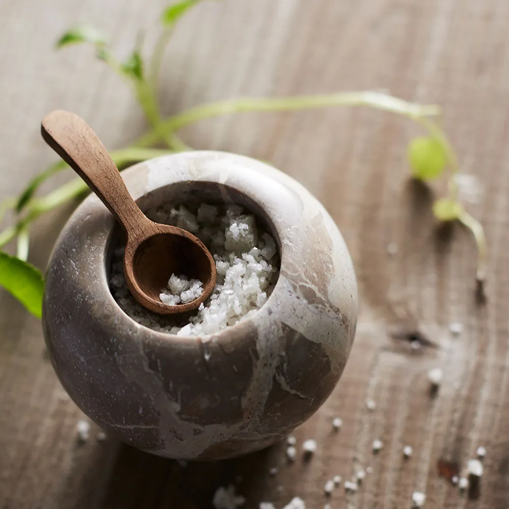 Muubs Vita fyrfadsstage i Seashell med salt og saltske