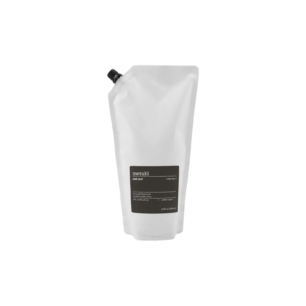 Meraki Deep Valley håndsæbe i 1000 ml refill-pose